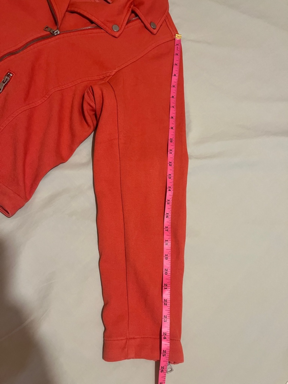 Anthropologie Rust Orange Moto Jacket - Picture 10 of 12